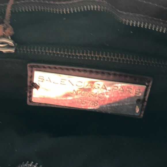 Authentic Balenciaga Mahogany Leather Md. CITY BAG - Picture 7 of 8